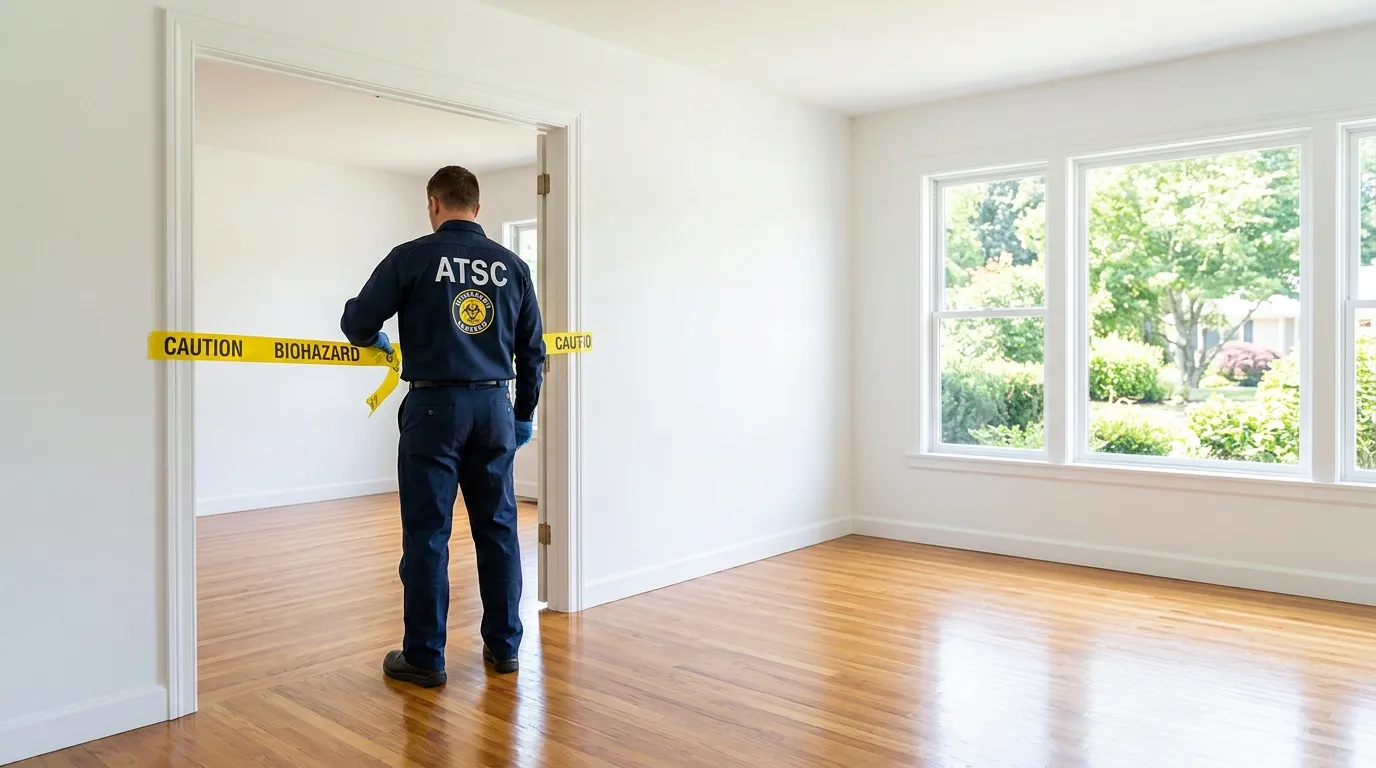 Certified biohazard cleanup crew performing Crime Scene Cleanup in Glendora